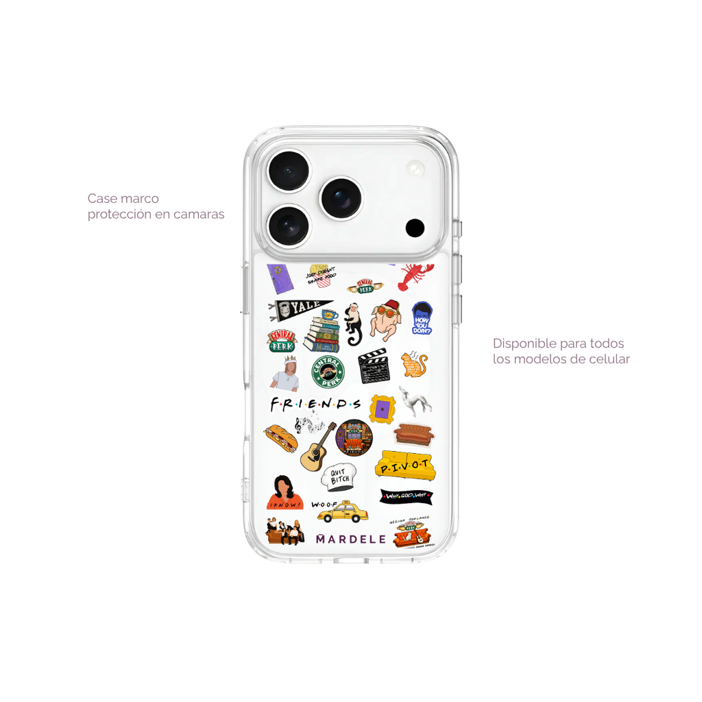 Plantilla de Stickers para Funda Transparente
