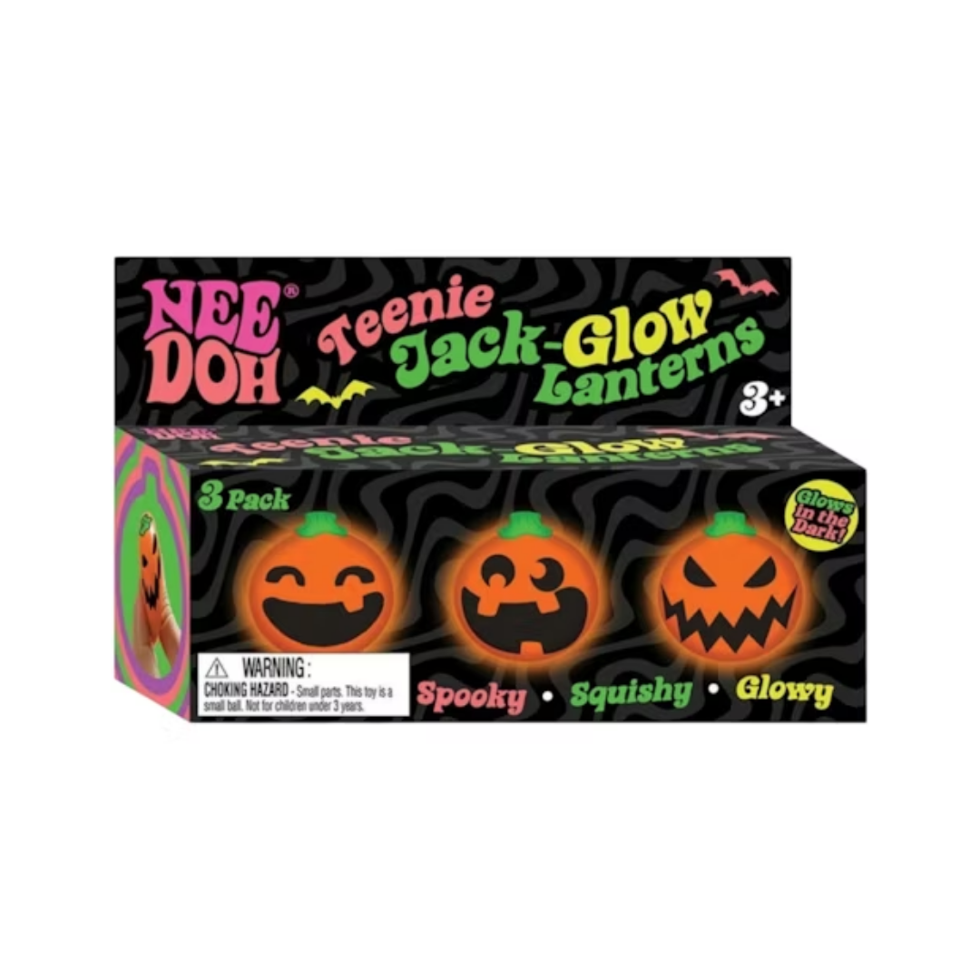 NeeDoh Teenie Jack Glow Lantern (3 Pack) l Original