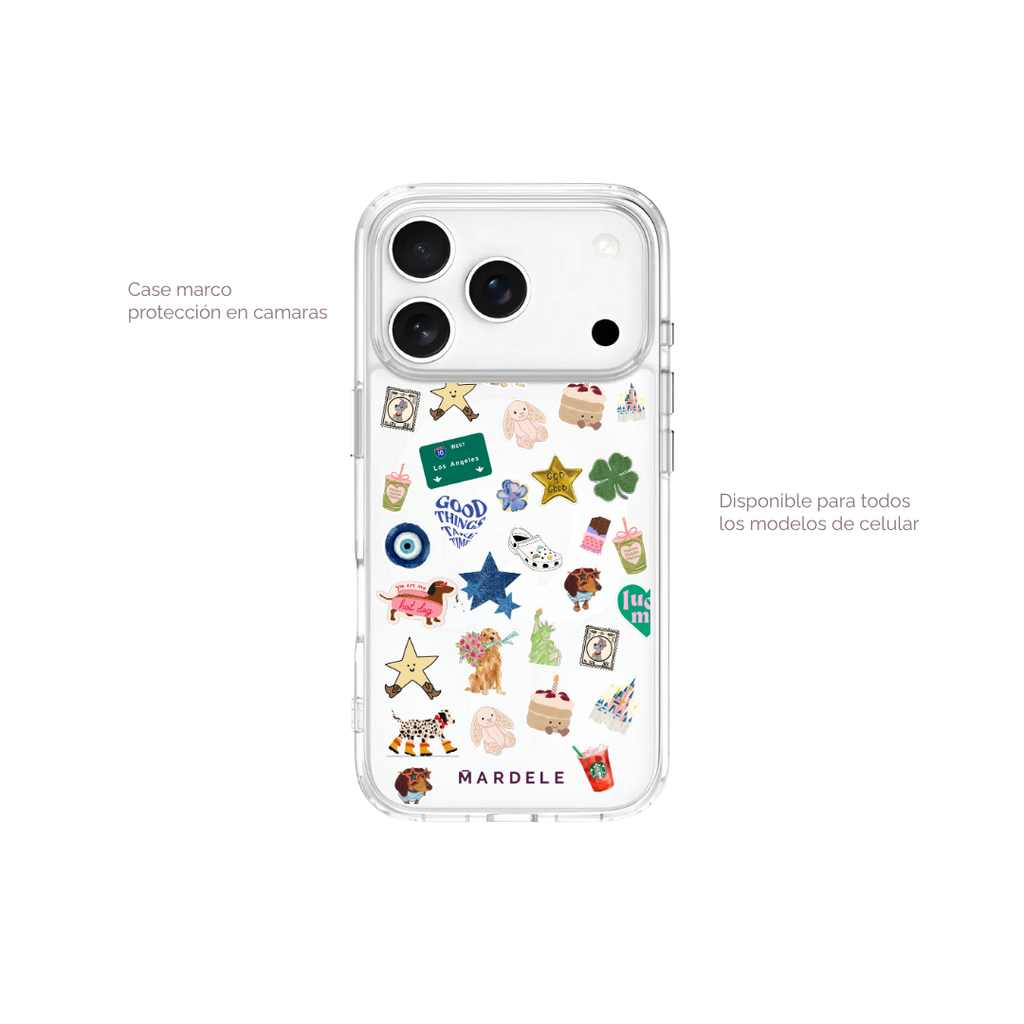 Plantilla de Stickers para Funda Transparente