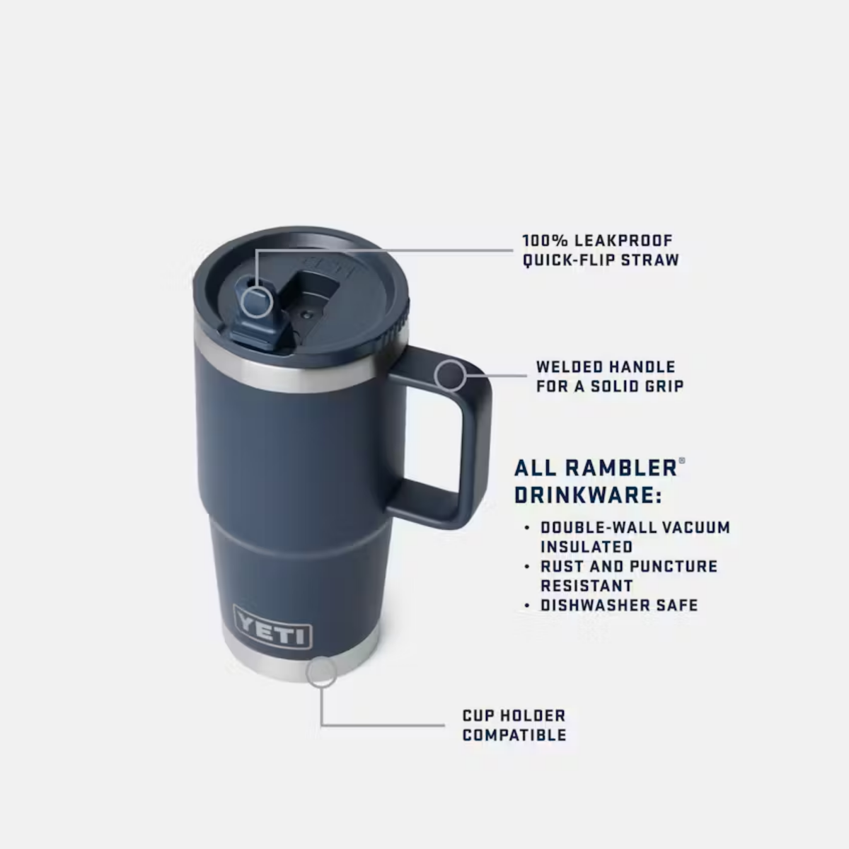 Yeti 20 Oz Travel Straw Mug | Original