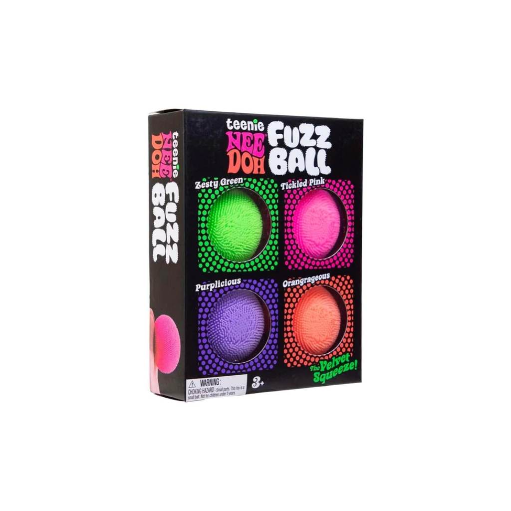 NeeDoh Teenie Fuzz Ball Set de 4 l Original