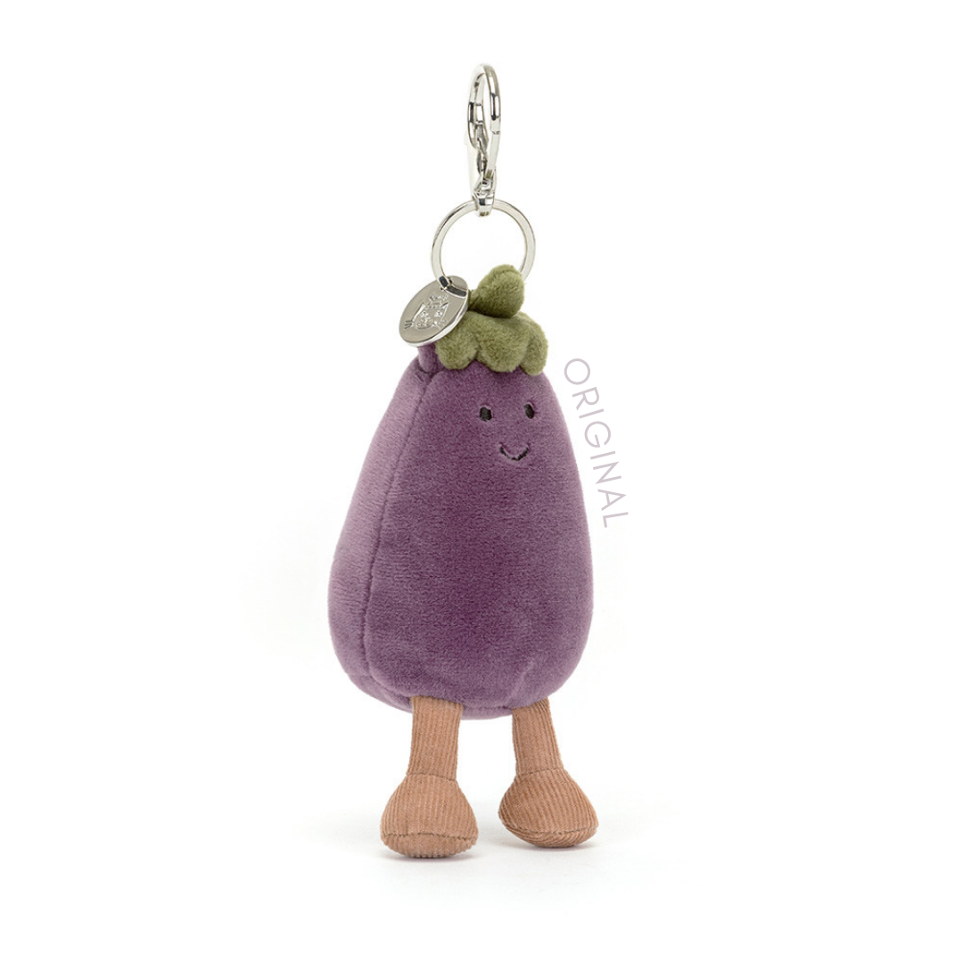 Jellycat Original | Amuseables Eggplant Bag Charm