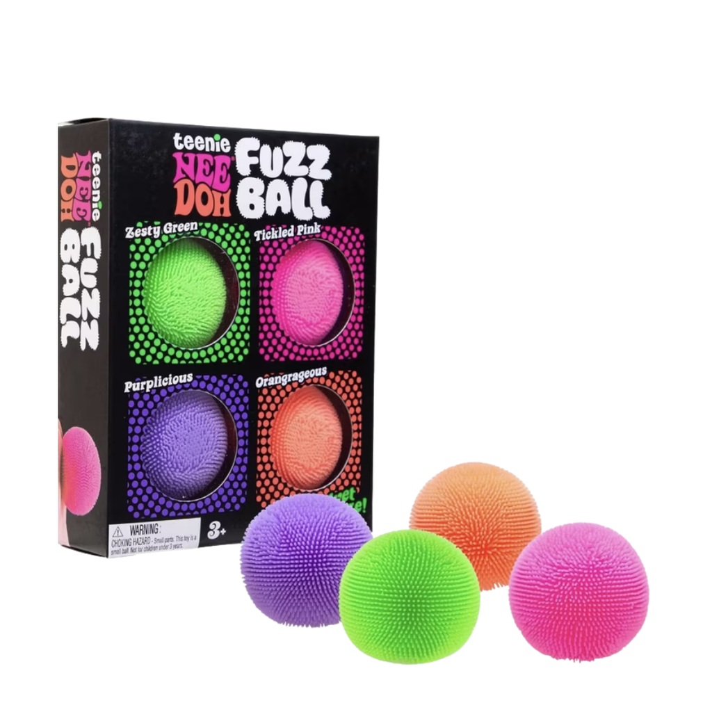 NeeDoh Teenie Fuzz Ball Set de 4 l Original