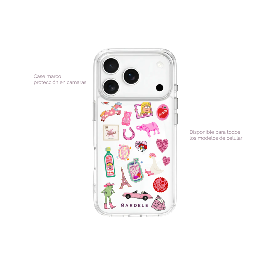Plantilla de Stickers para Funda Transparente