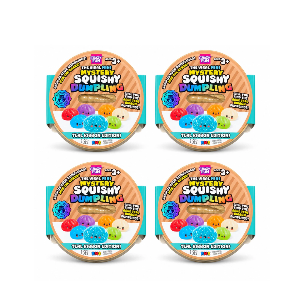 Crazy Fun The Viral Mini Mystery Squishy Dumpling l Teal Ribbon Edition