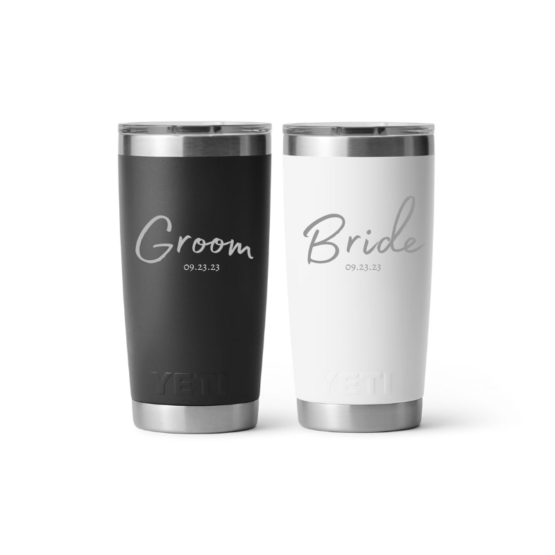 Bundle Novios 2 Yeti 20 oz Replica | Grabado laser