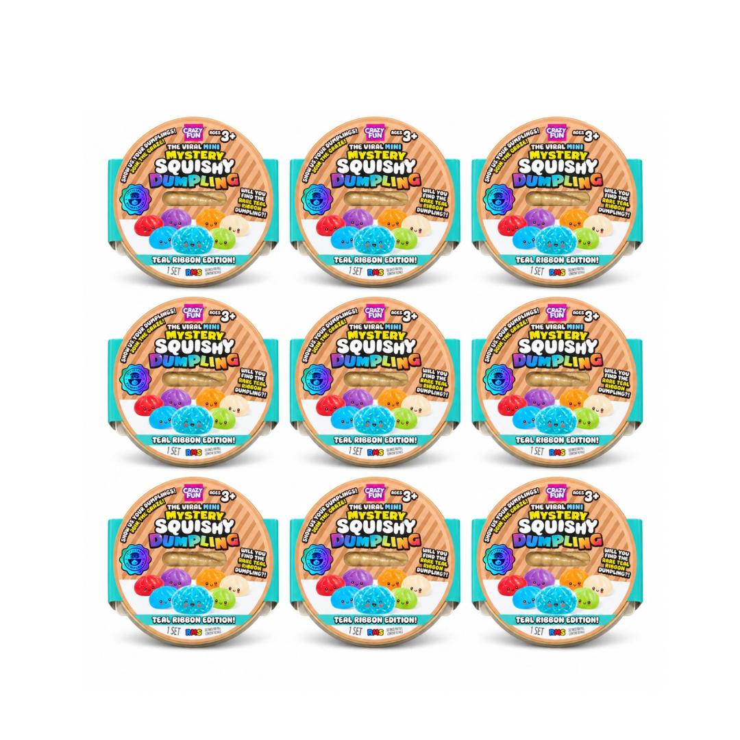 Crazy Fun The Viral Mini Mystery Squishy Dumpling l Teal Ribbon Edition