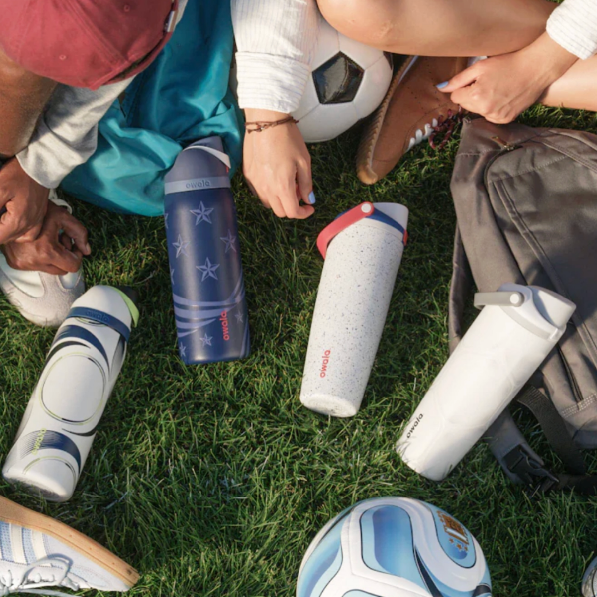 Owala FreeSip 32 oz Soccer Bottles | Steel the Ball Special Edition