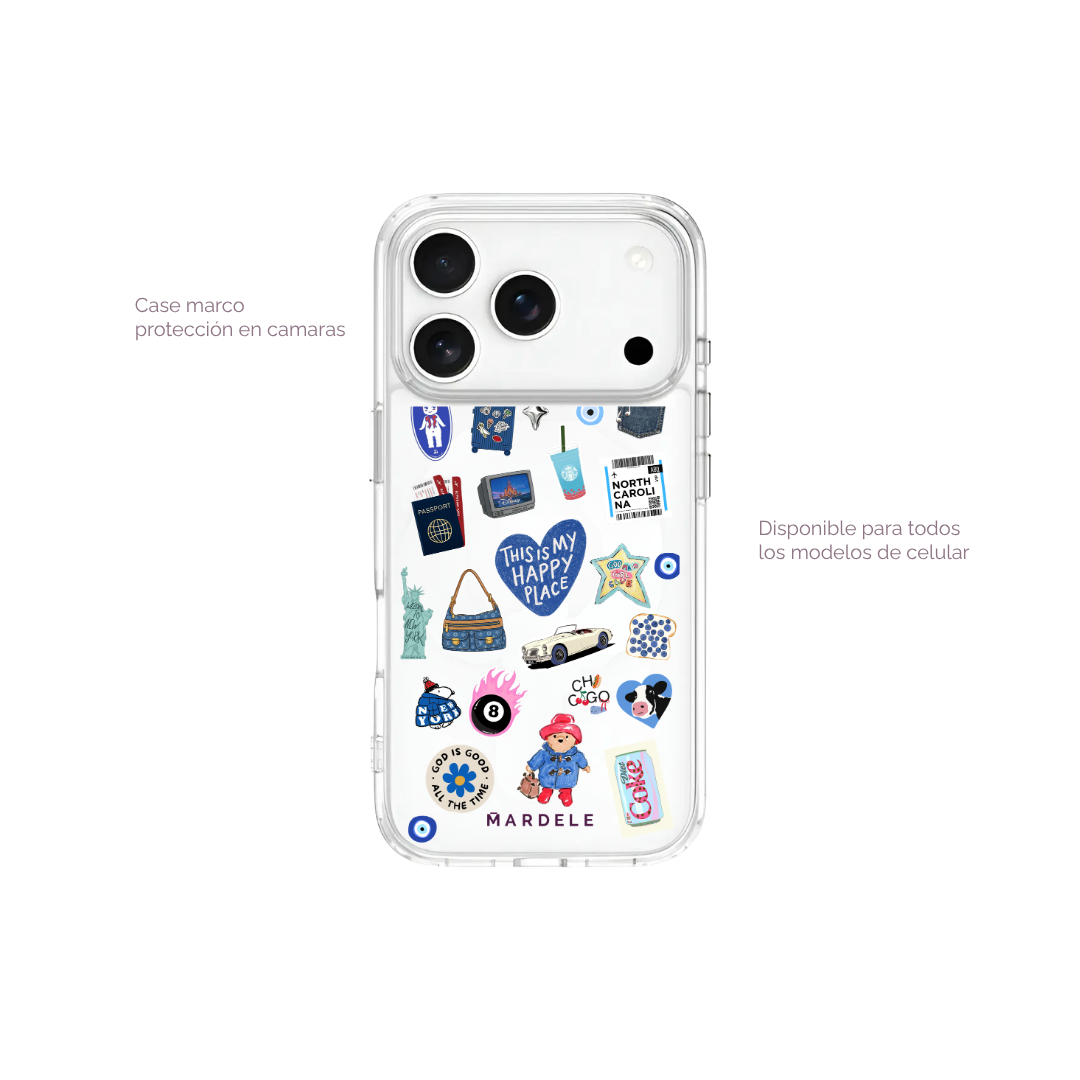 Plantilla de Stickers para Funda Transparente