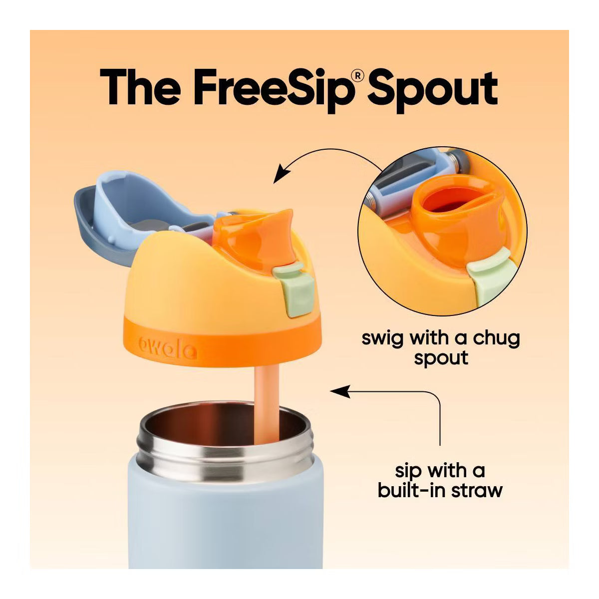 Owala Kids' FreeSip 16 oz | Day Dreams Original