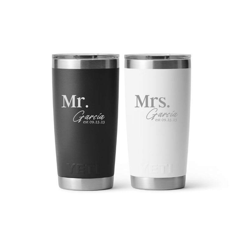 Bundle Novios 2 Yeti 20 oz Original | Grabado Laser