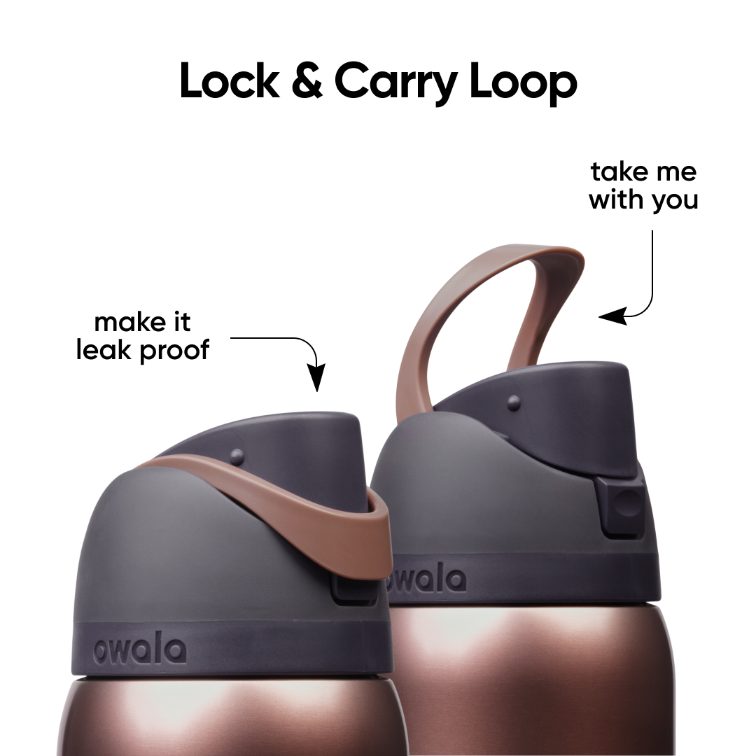 Owala FreeSip 32 oz Desert Smoke detail