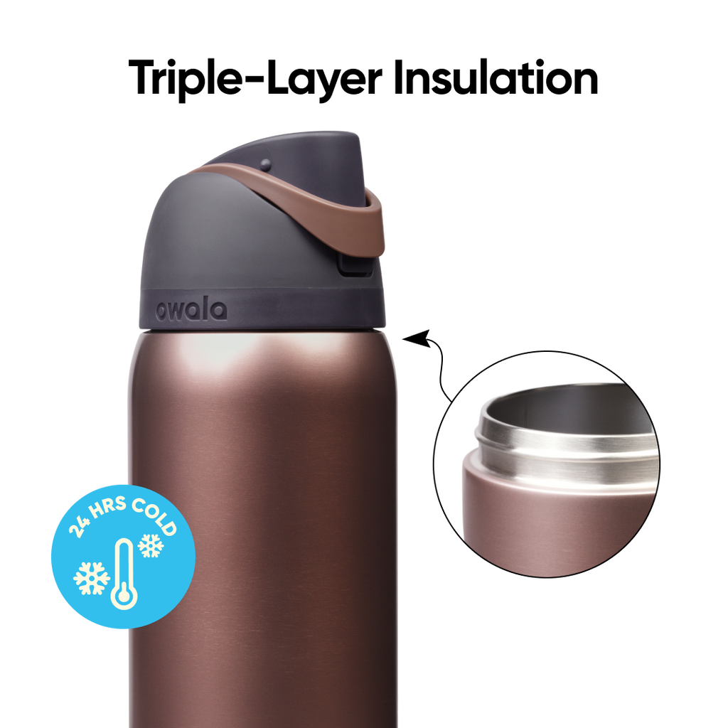 Owala FreeSip 32 oz Desert Smoke lifestyle