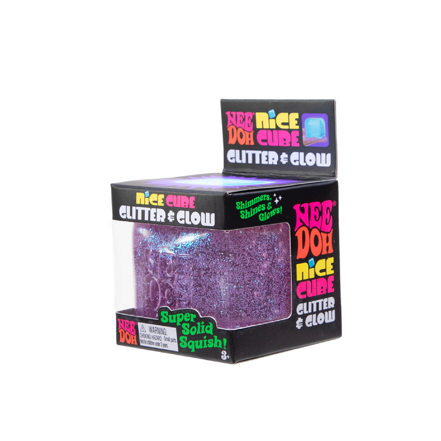 NeeDoh Nice Cube Glitter Glow