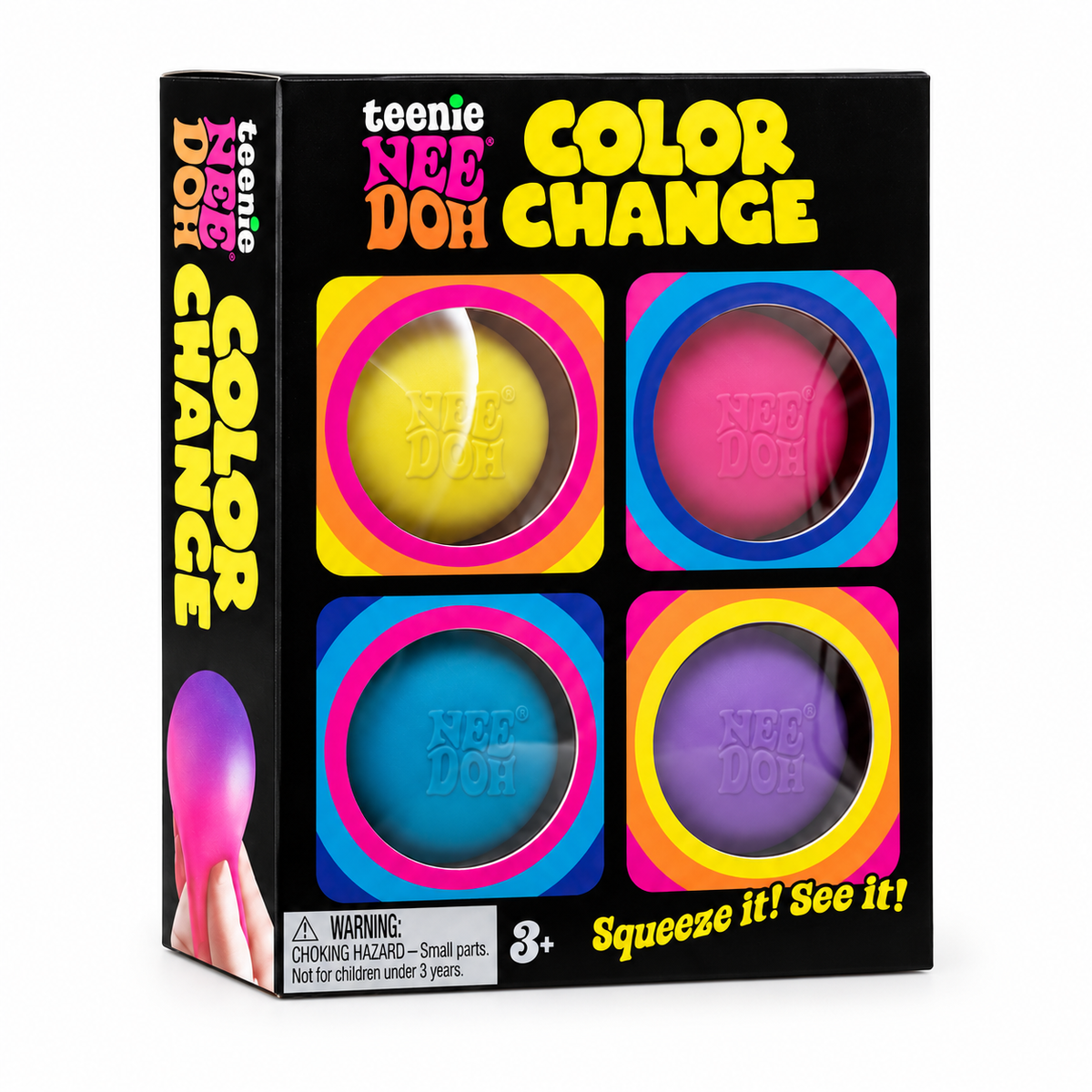 NeeDoh Teenie Color Change (4 Pack) l Original